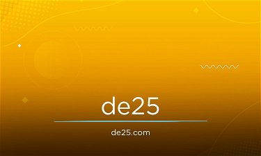 De25.com - Creative brandable domain for sale