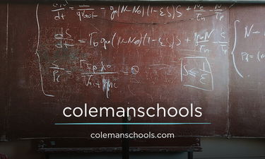 ColemanSchools.com - Creative brandable domain for sale