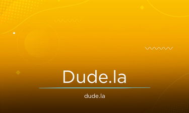 Dude.la - Creative brandable domain for sale