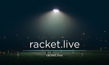 Racket.live - Creative brandable domain for sale