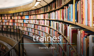 Traines.com - Creative brandable domain for sale