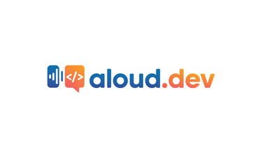 Aloud.dev - Creative brandable domain for sale