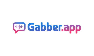 Gabber.app - Creative brandable domain for sale