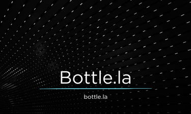 Bottle.la - Creative brandable domain for sale