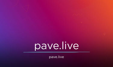 Pave.live - Creative brandable domain for sale