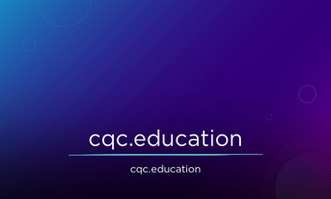 CQC.education - Creative brandable domain for sale