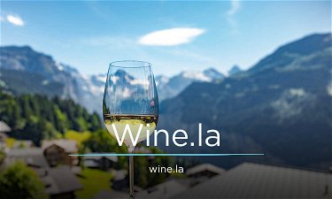 Wine.la - Creative brandable domain for sale