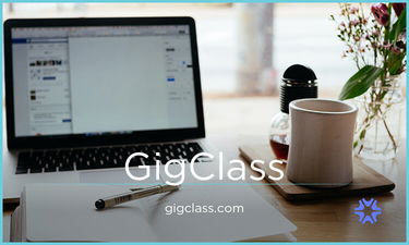 GigClass.com - Creative brandable domain for sale
