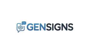 GenSigns.com - Creative brandable domain for sale