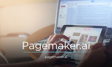 Pagemaker.ai - Creative brandable domain for sale