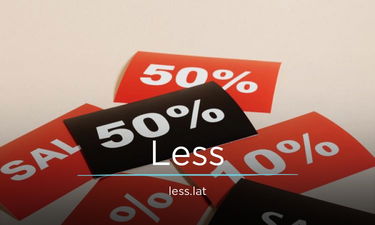 Less.lat - Creative brandable domain for sale