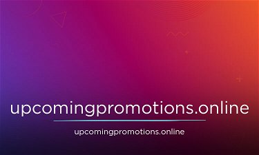 UpcomingPromotions.online - Creative brandable domain for sale