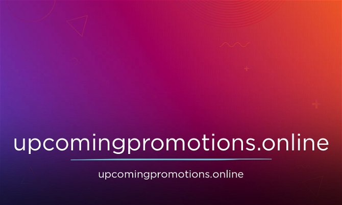UpcomingPromotions.online