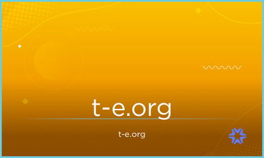 T-E.org - Creative brandable domain for sale