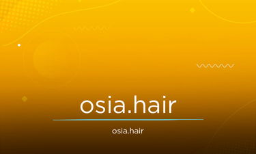 osia.hair - Creative brandable domain for sale