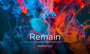 Remain.xyz - Creative brandable domain for sale