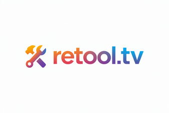 Retool.tv - Creative brandable domain for sale
