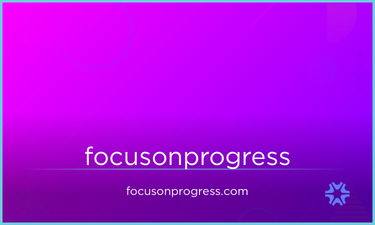 FocusOnProgress.com - Creative brandable domain for sale