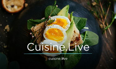 Cuisine.live - Creative brandable domain for sale