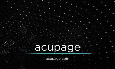 Acupage.com - Creative brandable domain for sale
