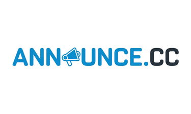Announce.cc - Creative brandable domain for sale