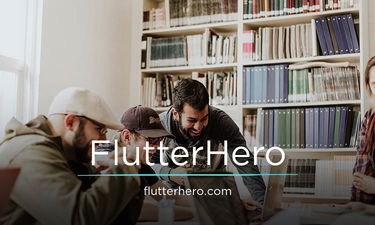 FlutterHero.com - Creative brandable domain for sale