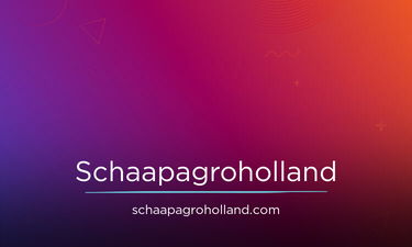 schaapagroholland.com - Creative brandable domain for sale
