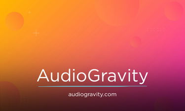 AudioGravity.com - Creative brandable domain for sale