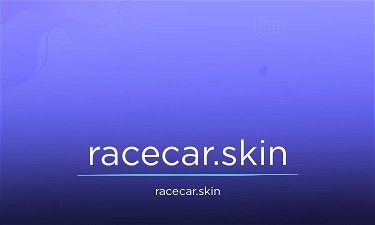 RaceCar.skin - Creative brandable domain for sale