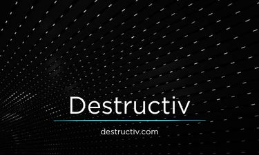 Destructiv.com - Creative brandable domain for sale