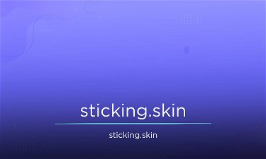Sticking.skin - Creative brandable domain for sale