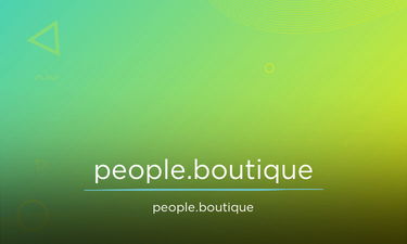 people.boutique - Creative brandable domain for sale