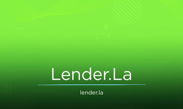 Lender.La - Creative brandable domain for sale