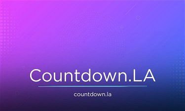 Countdown.LA - Creative brandable domain for sale