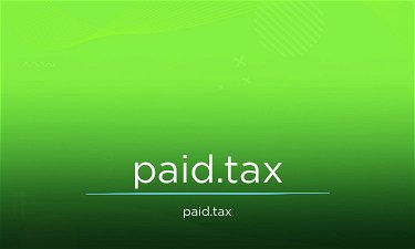 Paid.Tax - Creative brandable domain for sale