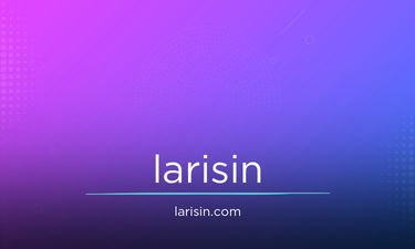 Larisin.com - Creative brandable domain for sale