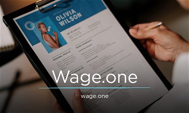 Wage.one - Creative brandable domain for sale