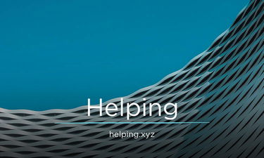 Helping.xyz - Creative brandable domain for sale