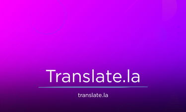 Translate.la - Creative brandable domain for sale