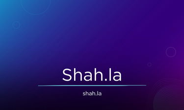 Shah.la - Creative brandable domain for sale