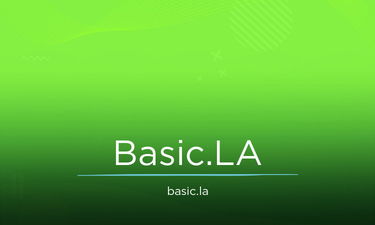 Basic.LA - Creative brandable domain for sale