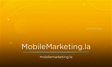 MobileMarketing.la - Creative brandable domain for sale