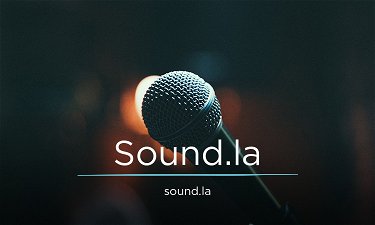 Sound.la - Creative brandable domain for sale