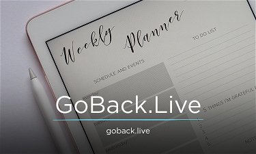 GoBack.Live - Creative brandable domain for sale