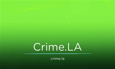Crime.LA - Creative brandable domain for sale
