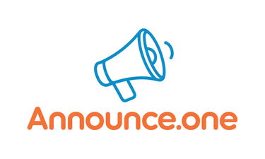 Announce.One - Creative brandable domain for sale