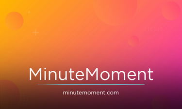 MinuteMoment.com - Creative brandable domain for sale