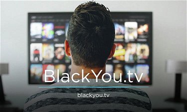BlackYou.tv - Creative brandable domain for sale