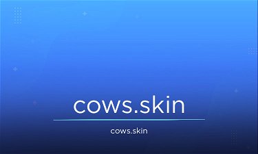 Cows.skin - Creative brandable domain for sale