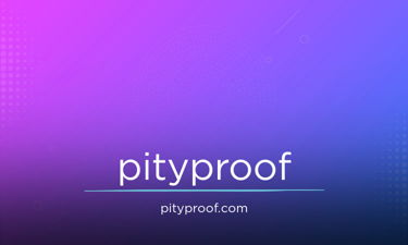 PityProof.com - Creative brandable domain for sale